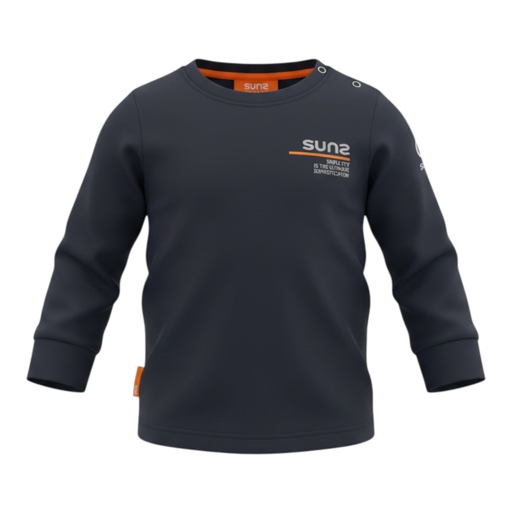 Suns Shirt tinta unita con Stampa Blu per Neonato TSS6301UB BLU SUNS 