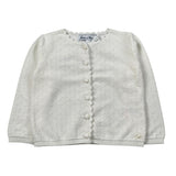 Tartine Et Chocolat Cardigan tinta unita con Ricami Bianco per Neonata CA18011 BIANCO TARTINE ET CHOCOLAT 