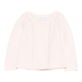 Tartine Et Chocolat Cardigan tinta unita con Ricami Rosa per Neonata CA18030 ROSA TARTINE ET CHOCOLAT 