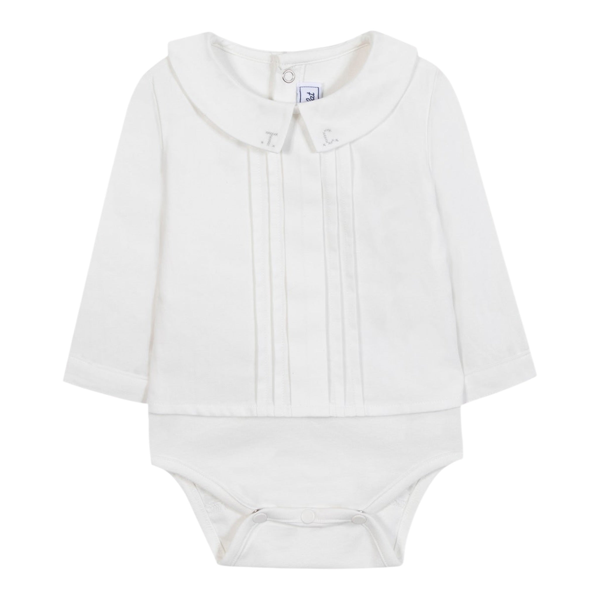 Tartine Et Chocolat Camicia Body Manica Lunga tinta unita Bianco per Neonato CB11021 BIANCO TARTINE ET CHOCOLAT 
