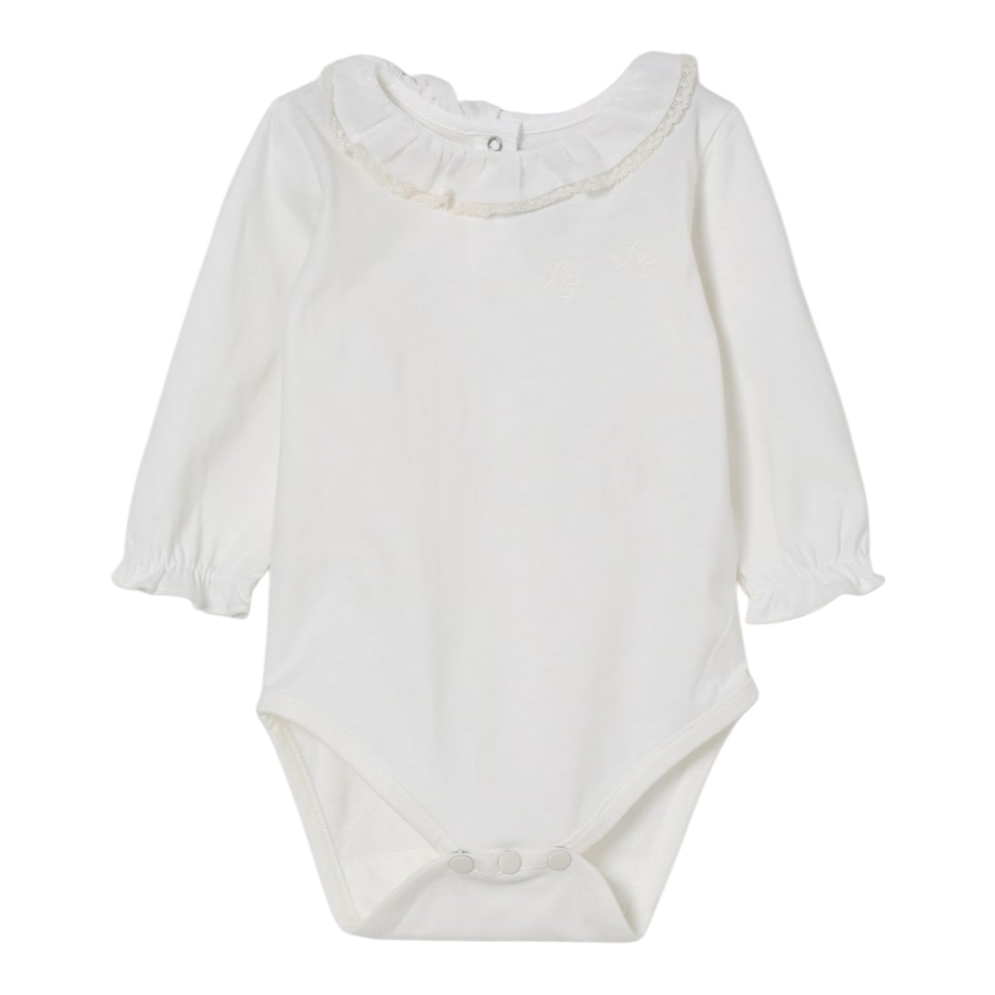 Tartine Et Chocolat Body Manica Lunga tinta unita Panna per Neonata CB11091 PANNA TARTINE ET CHOCOLAT 