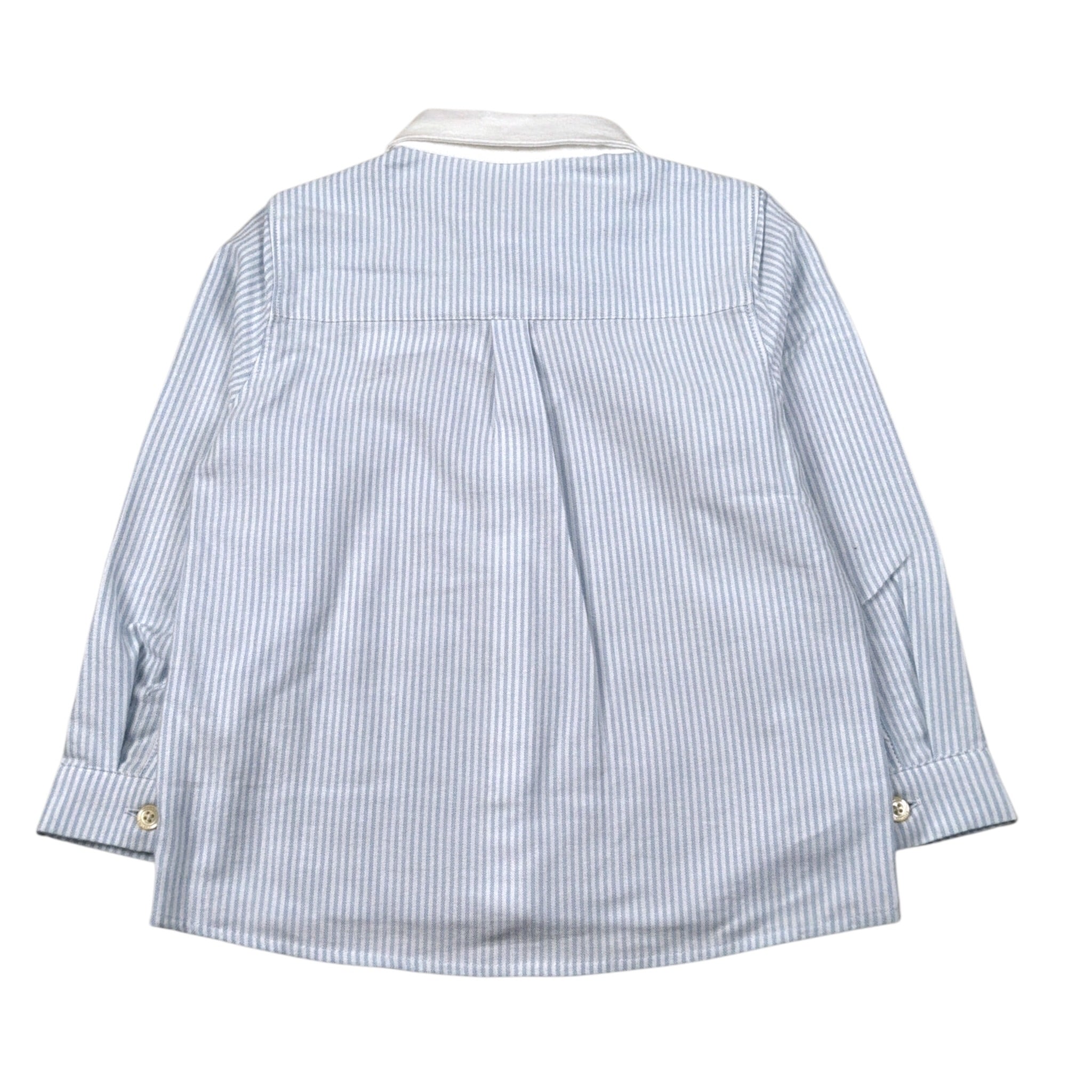 Tartine Et Chocolat Camicia Manica Lunga Fantasia A Righe Azzurro per Bambino CB12011 AZZURRO TARTINE ET CHOCOLAT 