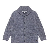 Tartine Et Chocolat Cardigan tinta unita con Colletto Blu per Neonato CB18011 BLU TARTINE ET CHOCOLAT 