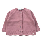 Tartine Et Chocolat Cardigan tinta unita con Ricami Rosa per Neonata CB18101 ROSA TARTINE ET CHOCOLAT 