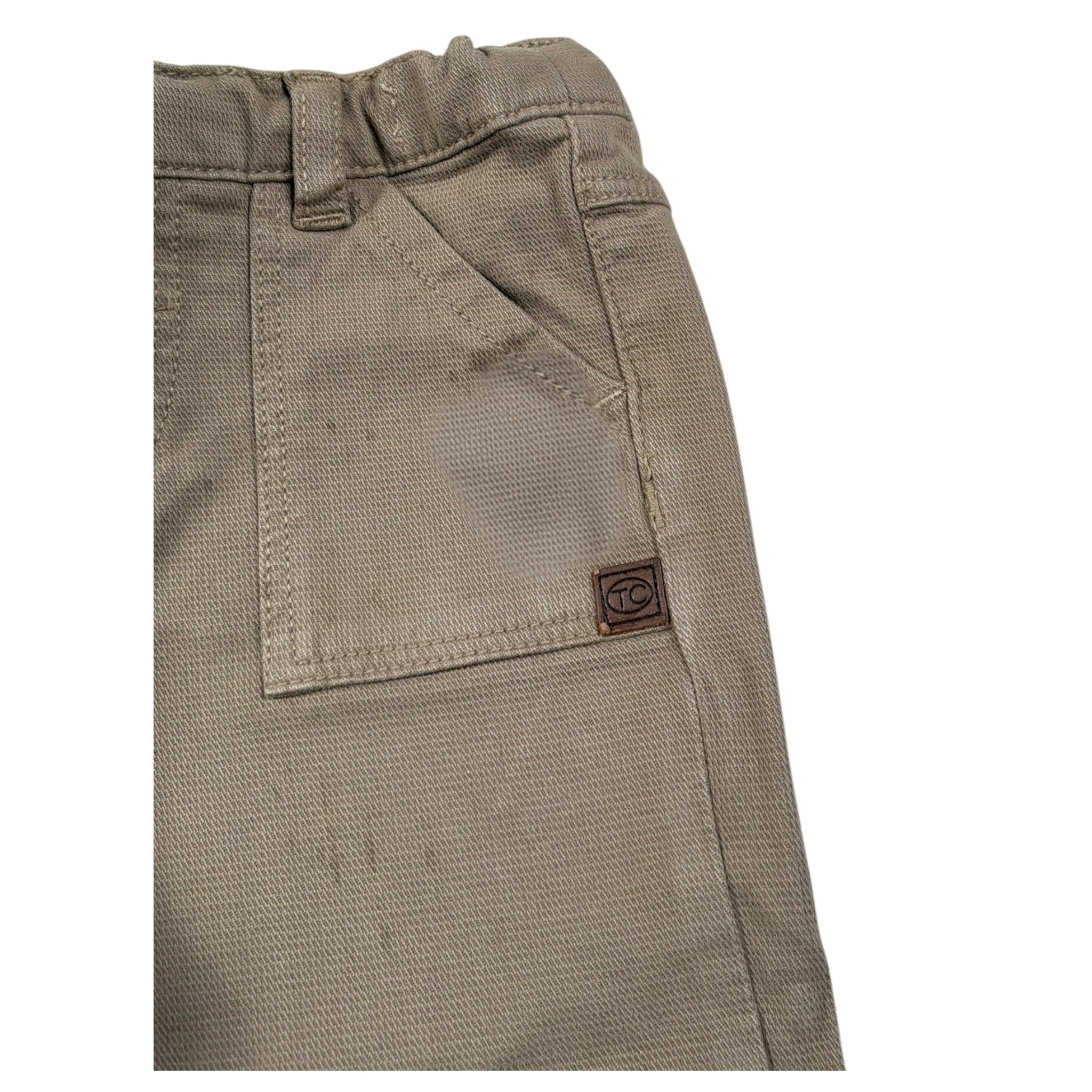 Tartine Et Chocolat Pantalone tinta unita con Girovita Regolabile Beige per Neonato CB22111 BEIGE TARTINE ET CHOCOLAT 