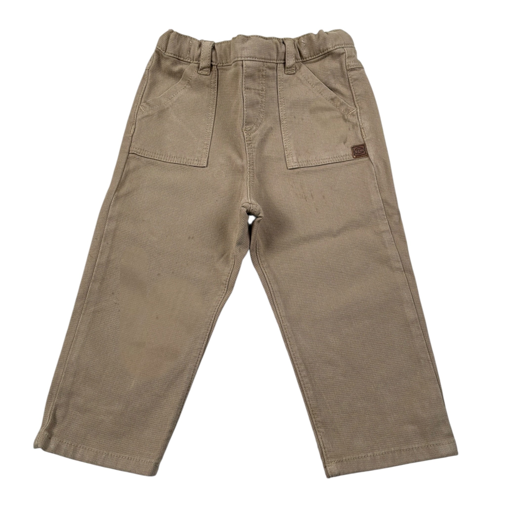 Tartine Et Chocolat Pantalone tinta unita con Girovita Regolabile Beige per Neonato CB22111 BEIGE TARTINE ET CHOCOLAT 