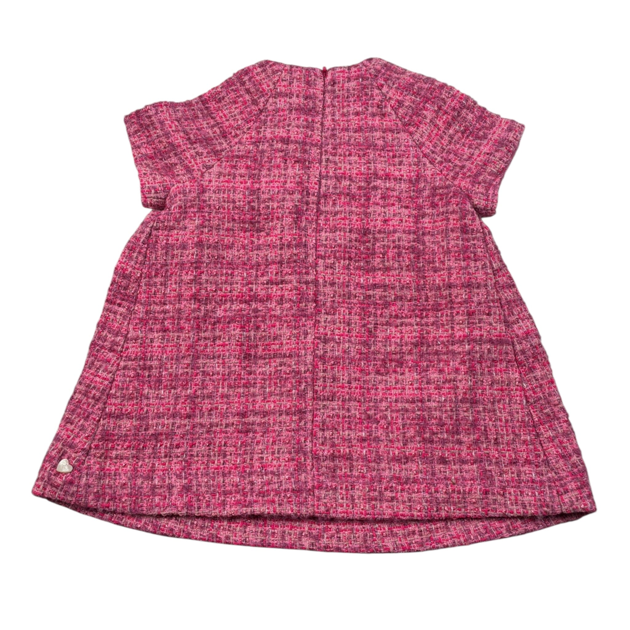 Tartine Et Chocolat Abito Mezza Manica tinta unita Fuxia per Neonata CB30031 FUXIA TARTINE ET CHOCOLAT 