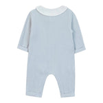 Tartine Et Chocolat Tutina Manica Lunga tinta unita In Ciniglia Azzurro per Neonato CB32050O AZZURRO TARTINE ET CHOCOLAT 
