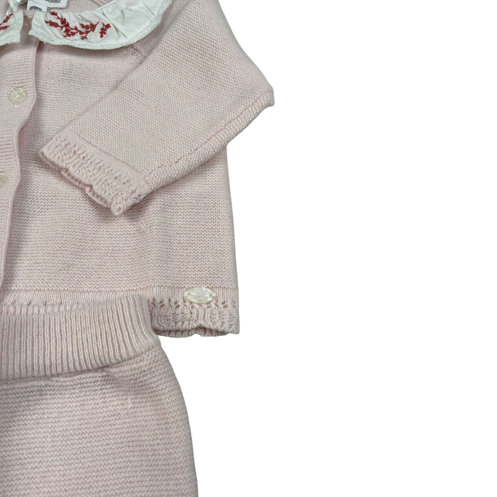 Tartine Et Chocolat Completo 2 Pezzi Cardigan-Pantalone tinta unita Rosa per Neonata CB36030 ROSA TARTINE ET CHOCOLAT 