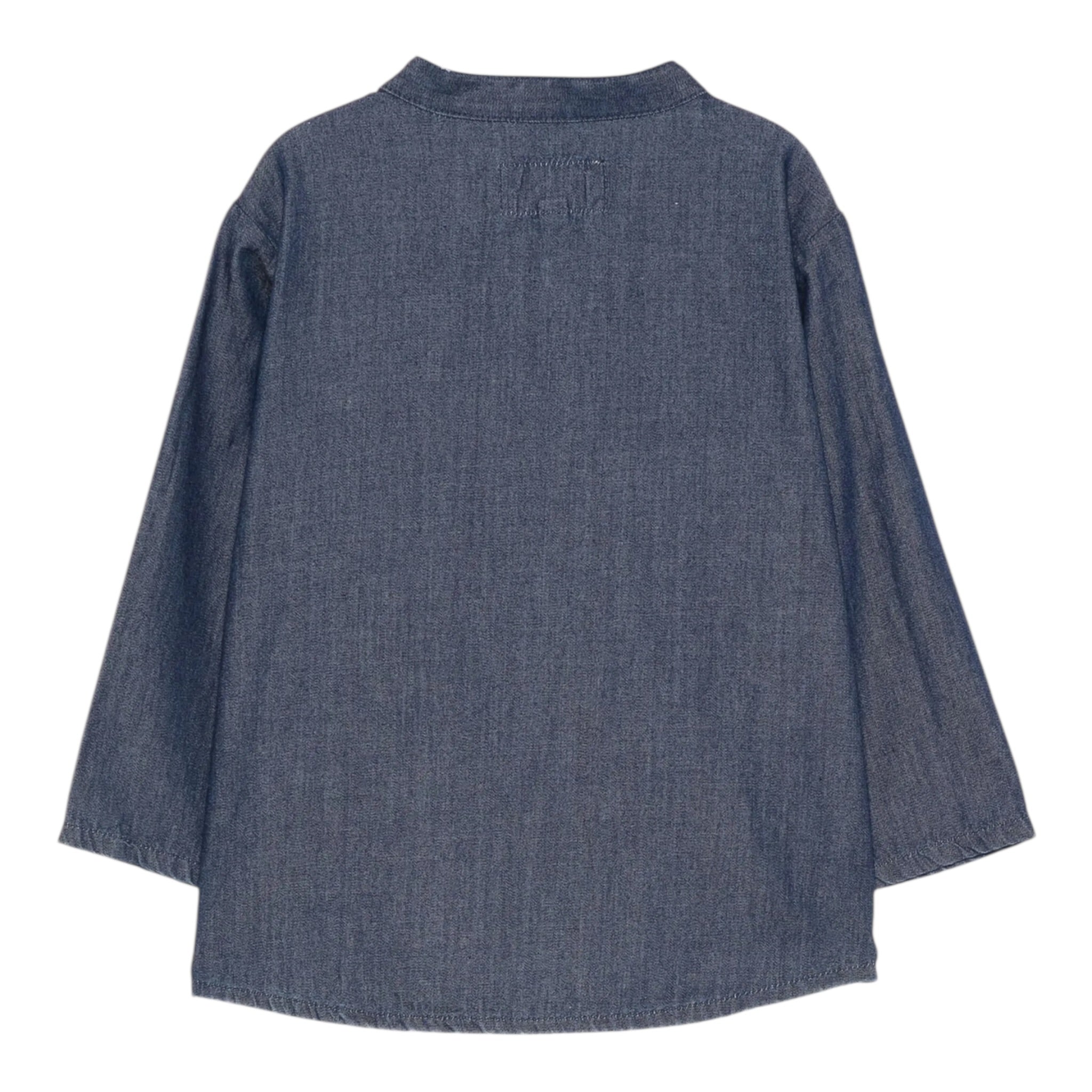 Teddy E Minou Camicia Manica Lunga tinta unita Blu per Neonato A25TCL0001J0043 BLU TEDDY E MINOU 