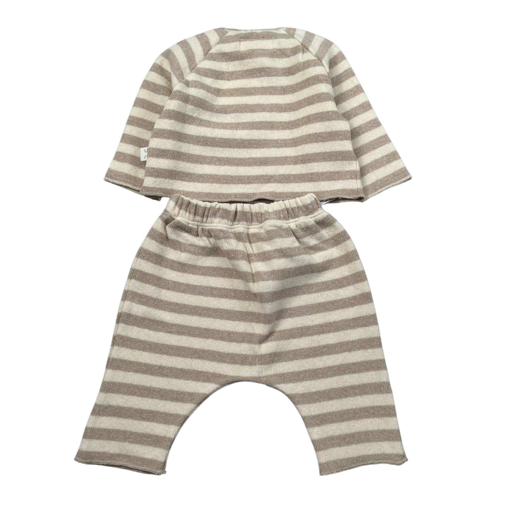 Teddy E Minou Completo 2 Pezzi Shirt-Pantalone Bianco/Beige per Neonato A25TDF0003M1091X BIANCO/BEIGE TEDDY E MINOU 
