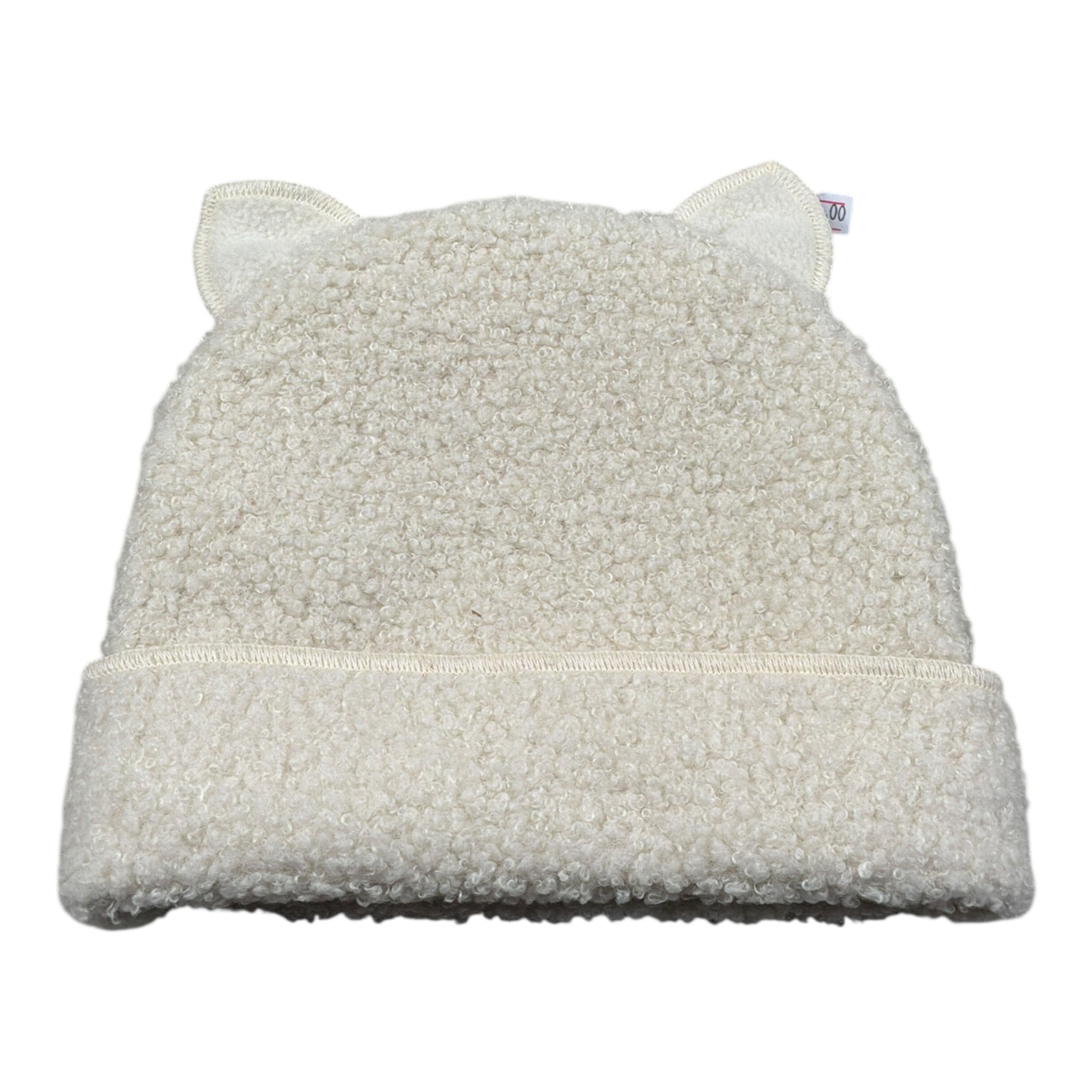 Teddy E Minou Cappello tinta unita con Orecchie Panna per Neonato A25TEO0003PE033 PANNA TEDDY E MINOU 