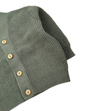 Teddy E Minou Cardigan tinta unita Verde per Neonato A25TGF0002EM635X VERDE TEDDY E MINOU 