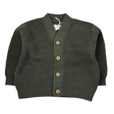 Teddy E Minou Cardigan tinta unita Verde per Neonato A25TGF0002EM635X VERDE TEDDY E MINOU 
