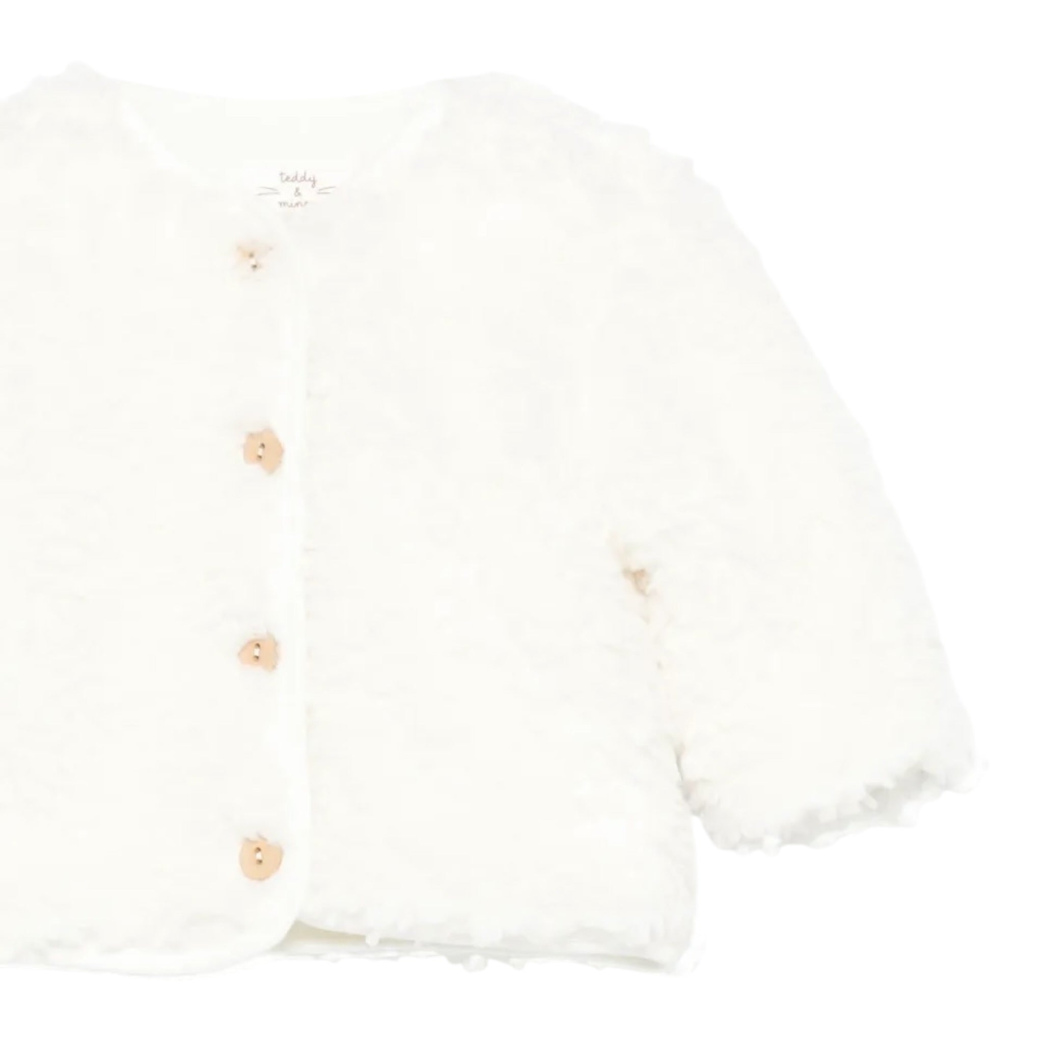 Teddy E Minou Giacca Teddy Tinta Nita Panna per Neonato A25TGM0004PE026 PANNA TEDDY E MINOU 