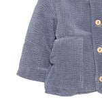 Teddy E Minou Giubbino tinta unita con Bottoni Blu per Neonato A25TGM0005V0020 BLU TEDDY E MINOU 