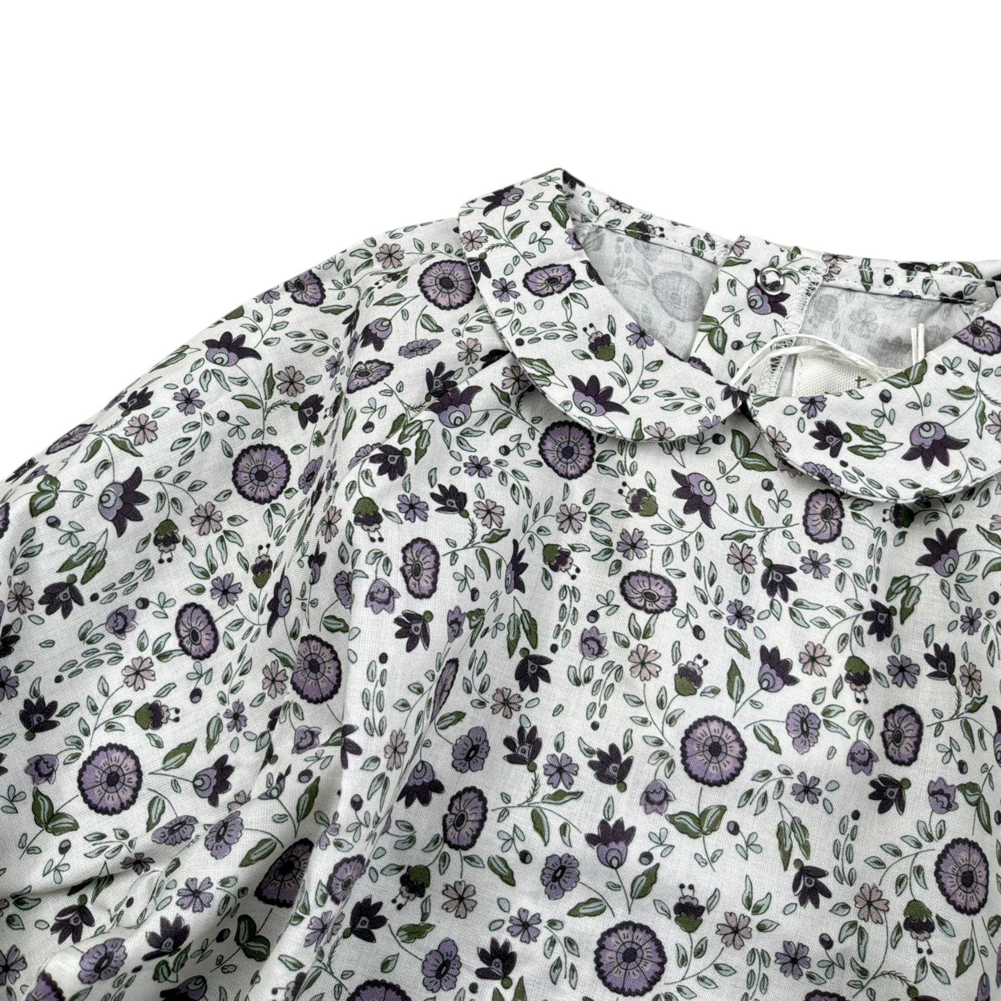 Teddy E Minou Body Camicia Manica Lunga Stampa Fantasia Bianco per Neonata A25TMB0001C000 BIANCO TEDDY E MINOU 