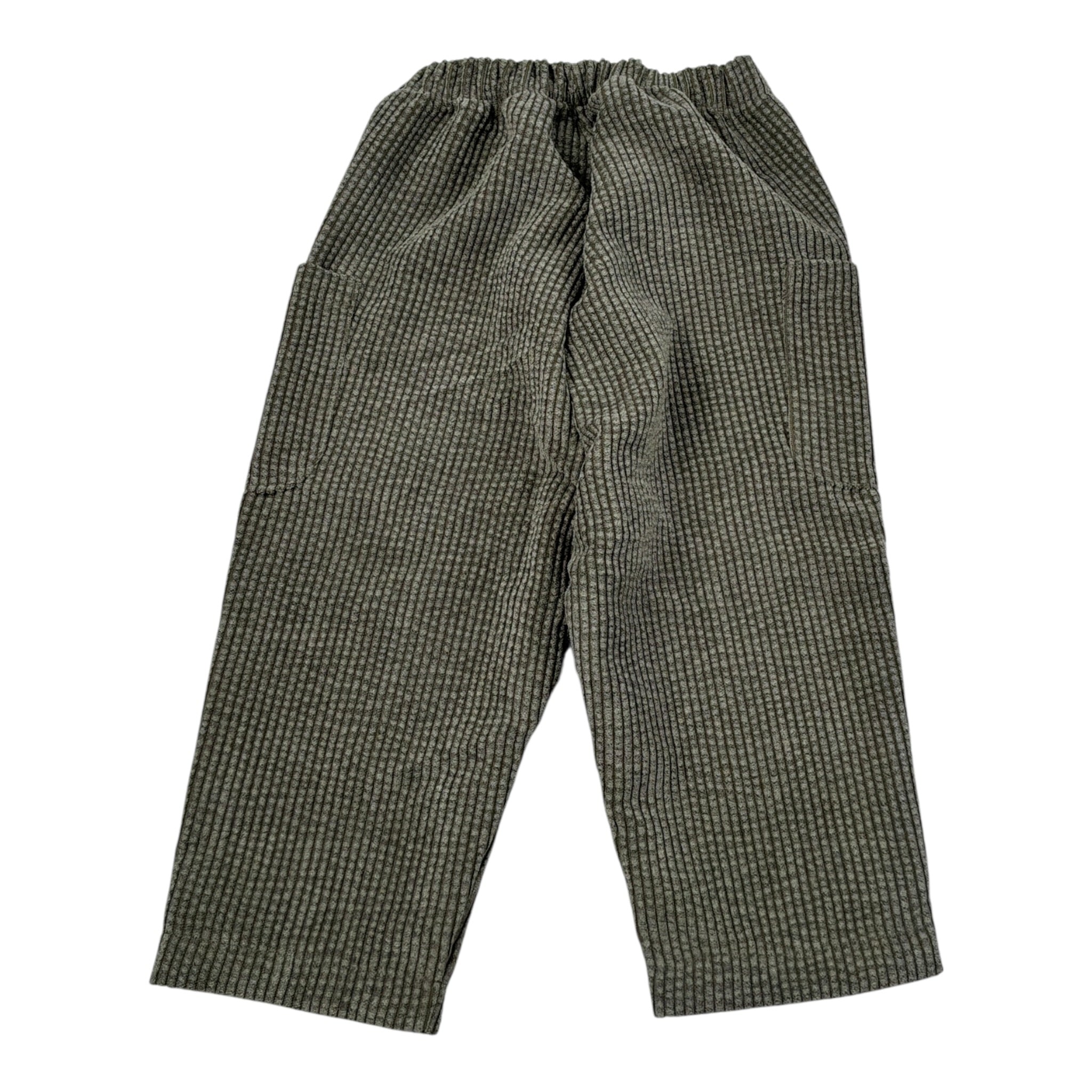 Teddy E Minou Pantalone tinta unita con Elastico In Vita Verde per Neonato A25TPL0001V0020 VERDE TEDDY E MINOU 