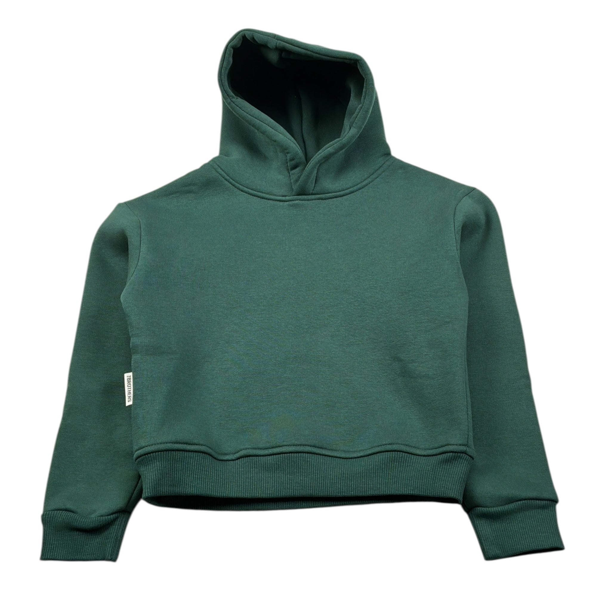 The Brothers Felpa Chiusa con Cappuccio tinta unita Verde per Neonato TK062N VERDE THE BROTHERS 