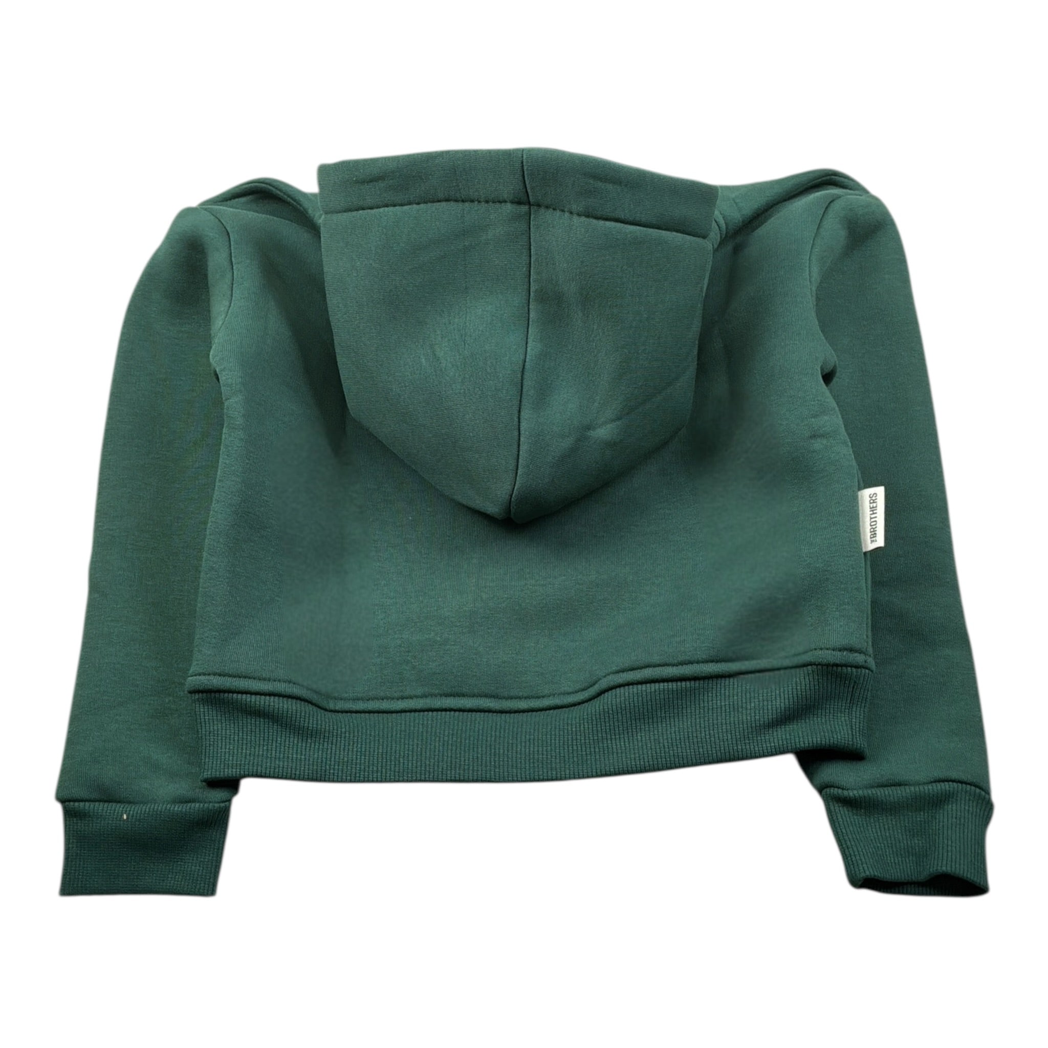 The Brothers Felpa Chiusa con Cappuccio tinta unita Verde per Neonato TK062N VERDE THE BROTHERS 