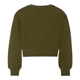 The Marc Jacobs Felpa Chiusa Girocollo tinta unita con Brillantini Verde per Bambina W60263 VERDE THE MARC JACOBS 