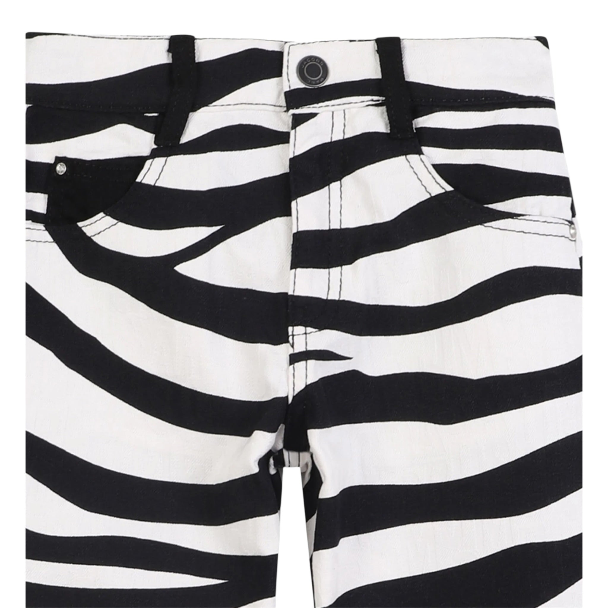 The Marc Jacobs Jeans Fantasia Zebrata Bicolore Bianco/Nero per Neonata W60591N BIANCO/NERO THE MARC JACOBS 