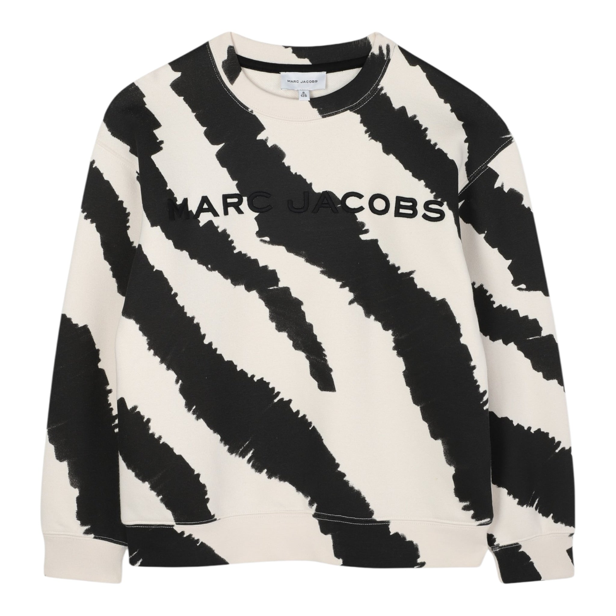 The Marc Jacobs Felpa Chiusa Girocollo tinta unita con Stampe Panna per Bambino W60625 PANNA THE MARC JACOBS 