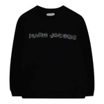 The Marc Jacobs Felpa Chiusa Girocollo tinta unita con Logo Nero per Neonato W60634N NERO THE MARC JACOBS 