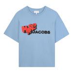 The Marc Jacobs T-Shirt Girocollo tinta unita con Stampa Azzurro per Neonato W60636N AZZURRO THE MARC JACOBS 