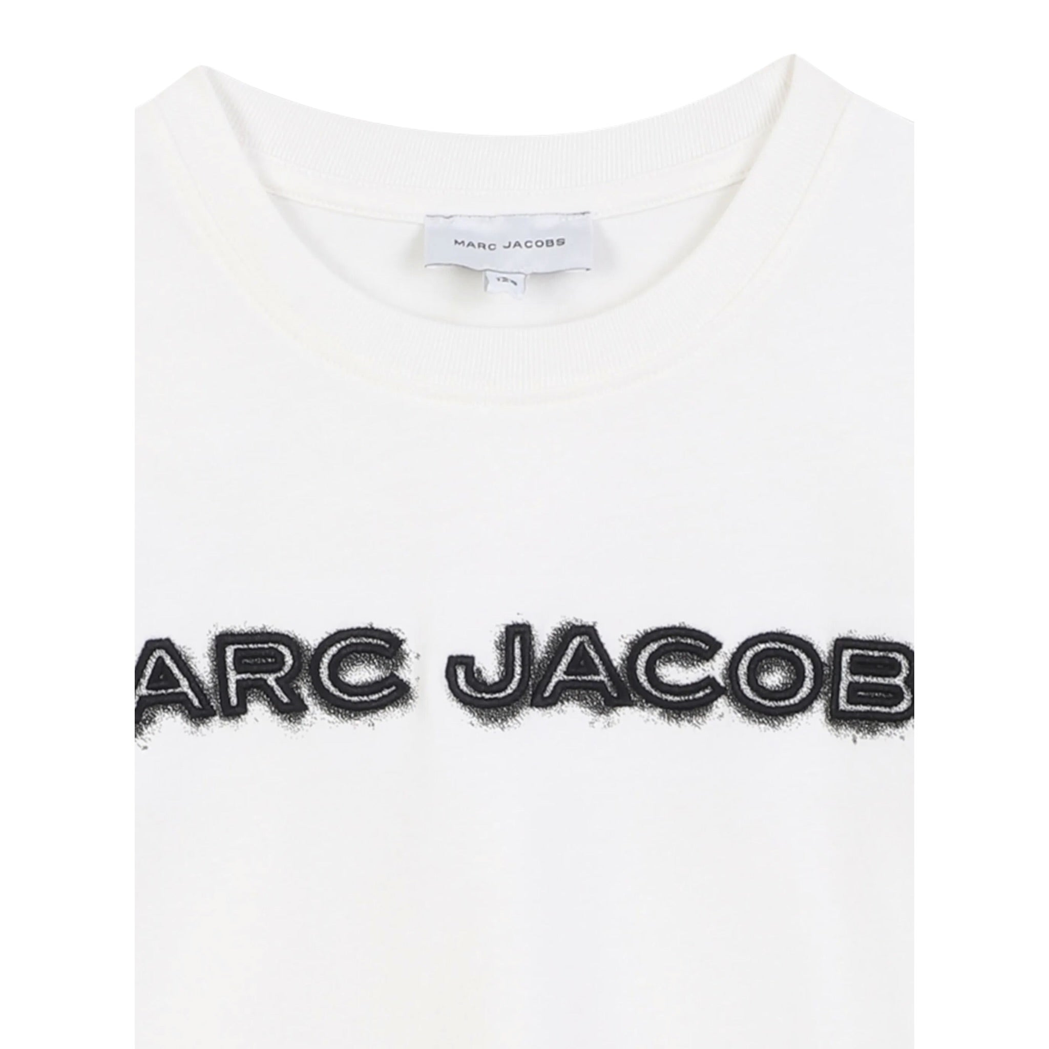 The Marc Jacobs T-Shirt Girocollo tinta unita con Logo Bianco per Neonato W60644 BIANCO THE MARC JACOBS 