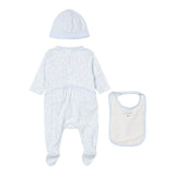 The Marc Jacobs Set Tutina-Cappello-Bavetta tinta unita Azzurro per Neonato W60668 AZZURRO THE MARC JACOBS 