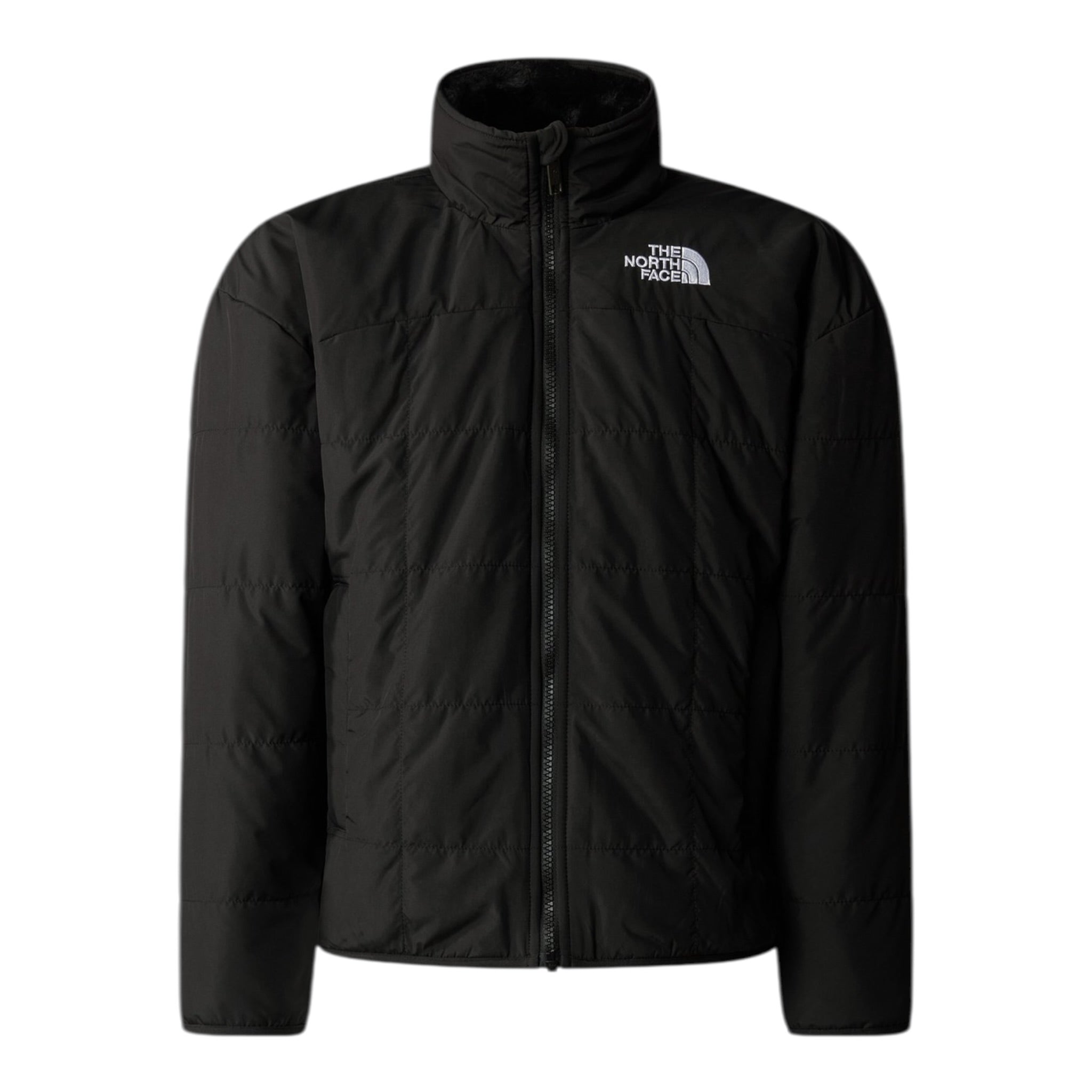 The North Face Giubbino Reversibile con Zip E Cappuccio Nero per Bambino NF0A88UCJK3 NERO THE NORTH FACE 
