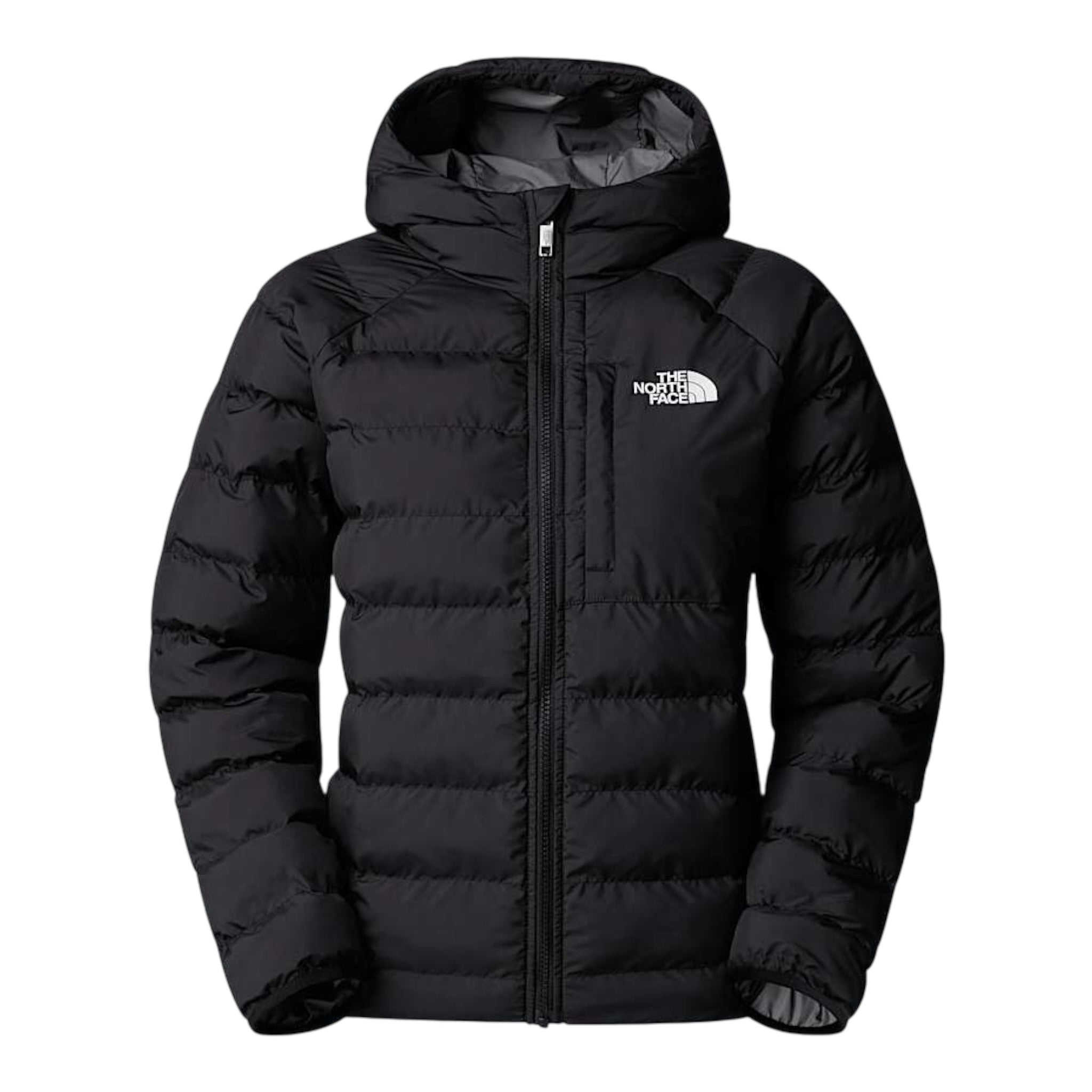 The North Face Giubbino Reversibile con Zip E Cappuccio Nero/Grigio per Bambina NF0A88UEW00 NERO/GRIGIO THE NORTH FACE 