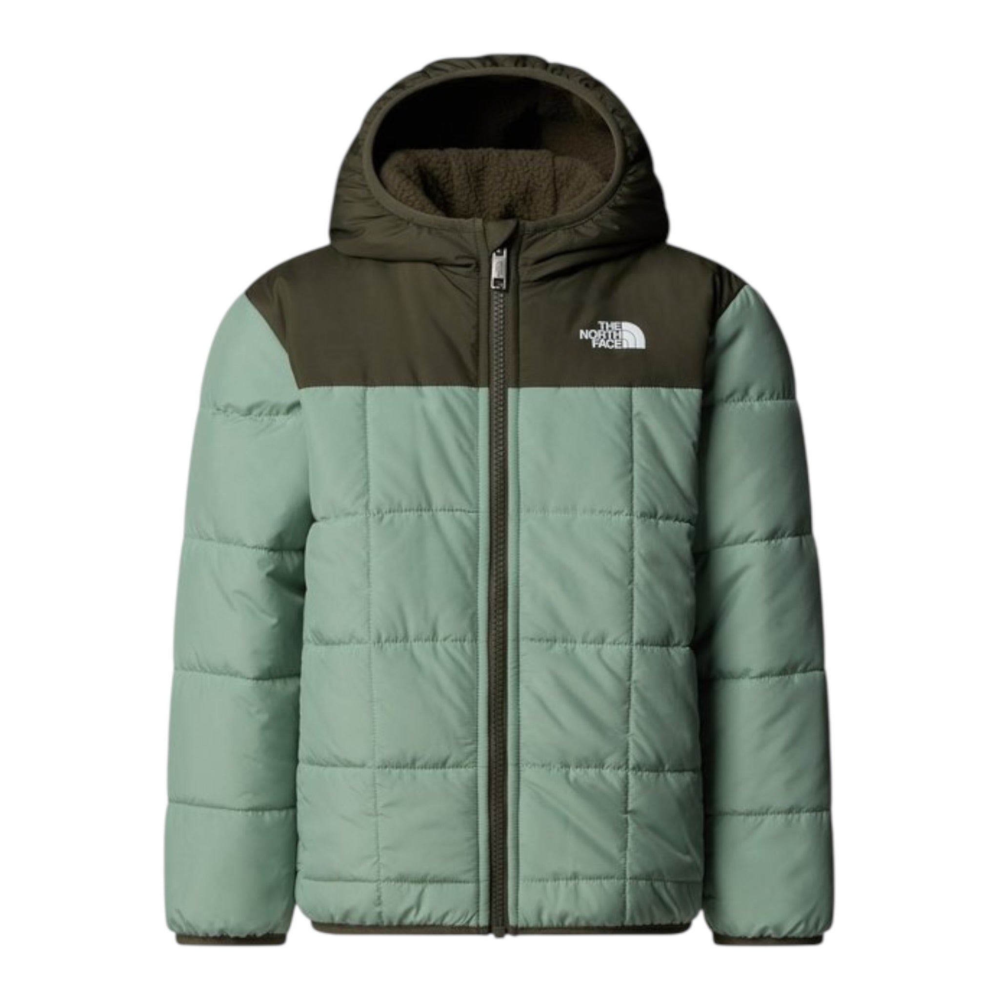 The North Face Giubbino Reversibile Tinta Jnita Verde per Bambino NF0A88VHDI2 VERDE THE NORTH FACE 