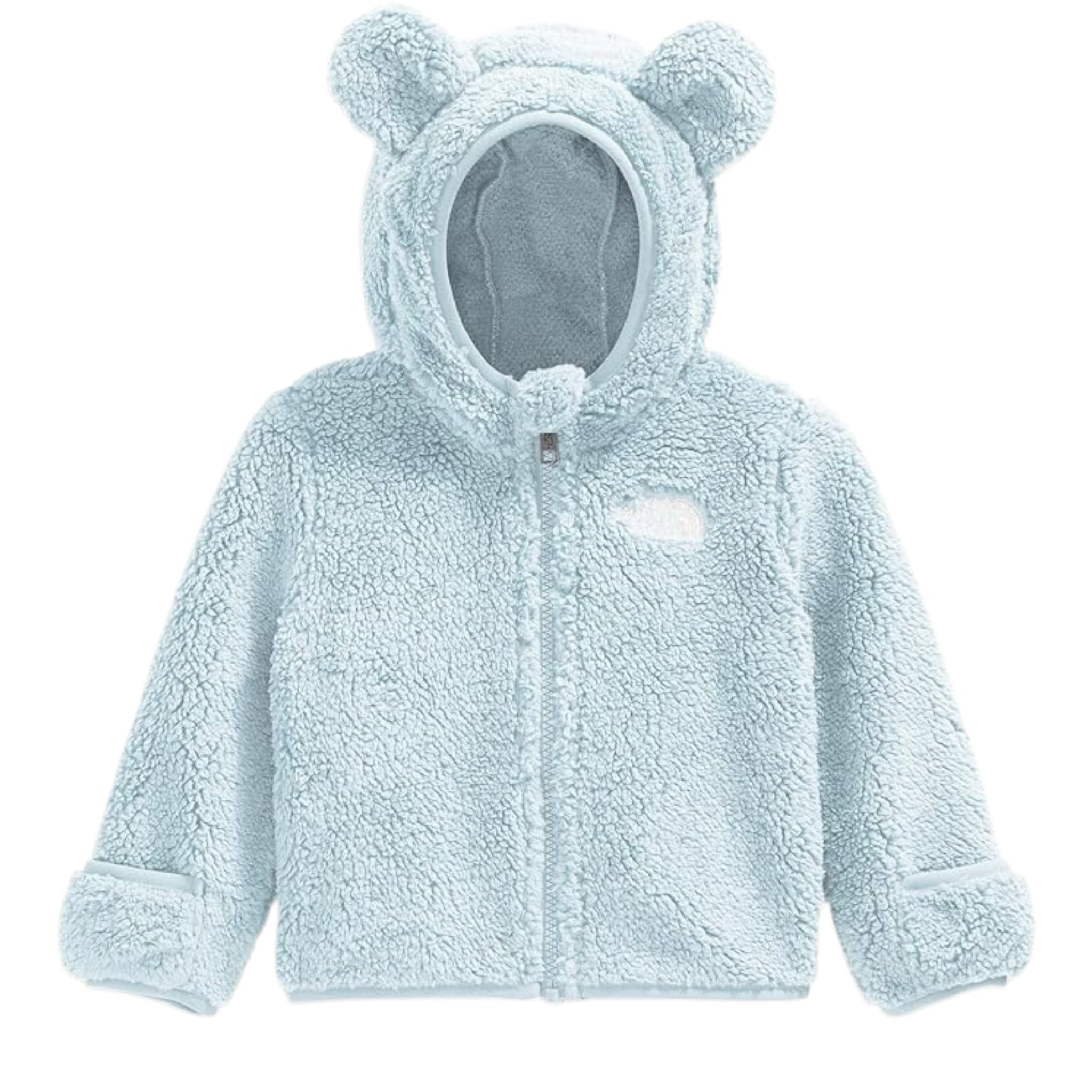 The North Face Giubbino tinta unita con Zip E Cappuccio Azzurro per Neonato NF0A88VWBP0 AZZURRO THE NORTH FACE 
