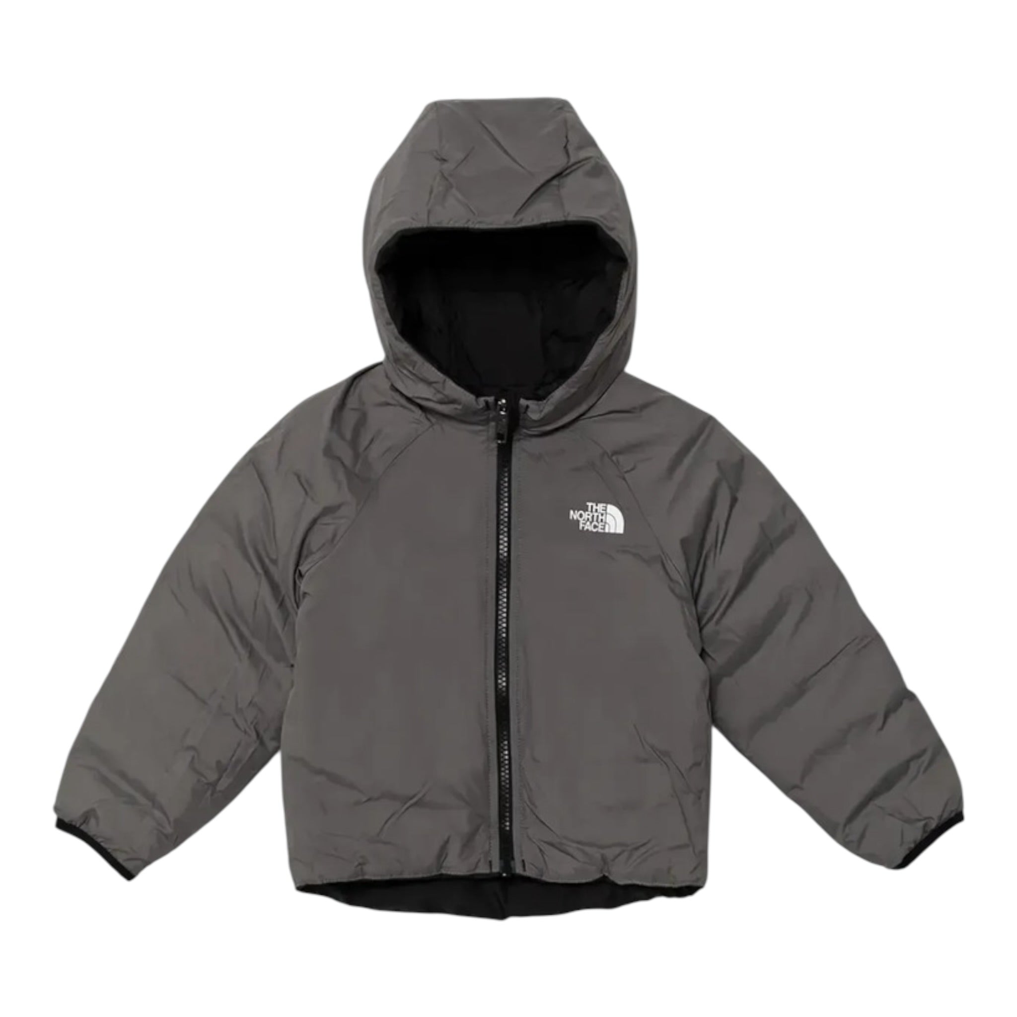 The North Face Giubbino tinta unita con Cappuccio Reversibile Nero per Neonato NF0A88W3W00 NERO THE NORTH FACE 