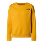 The North Face Felpa Chiusa Girocollo tinta unita con Logo Giallo per Bambino NF0A89H756P GIALLO THE NORTH FACE 