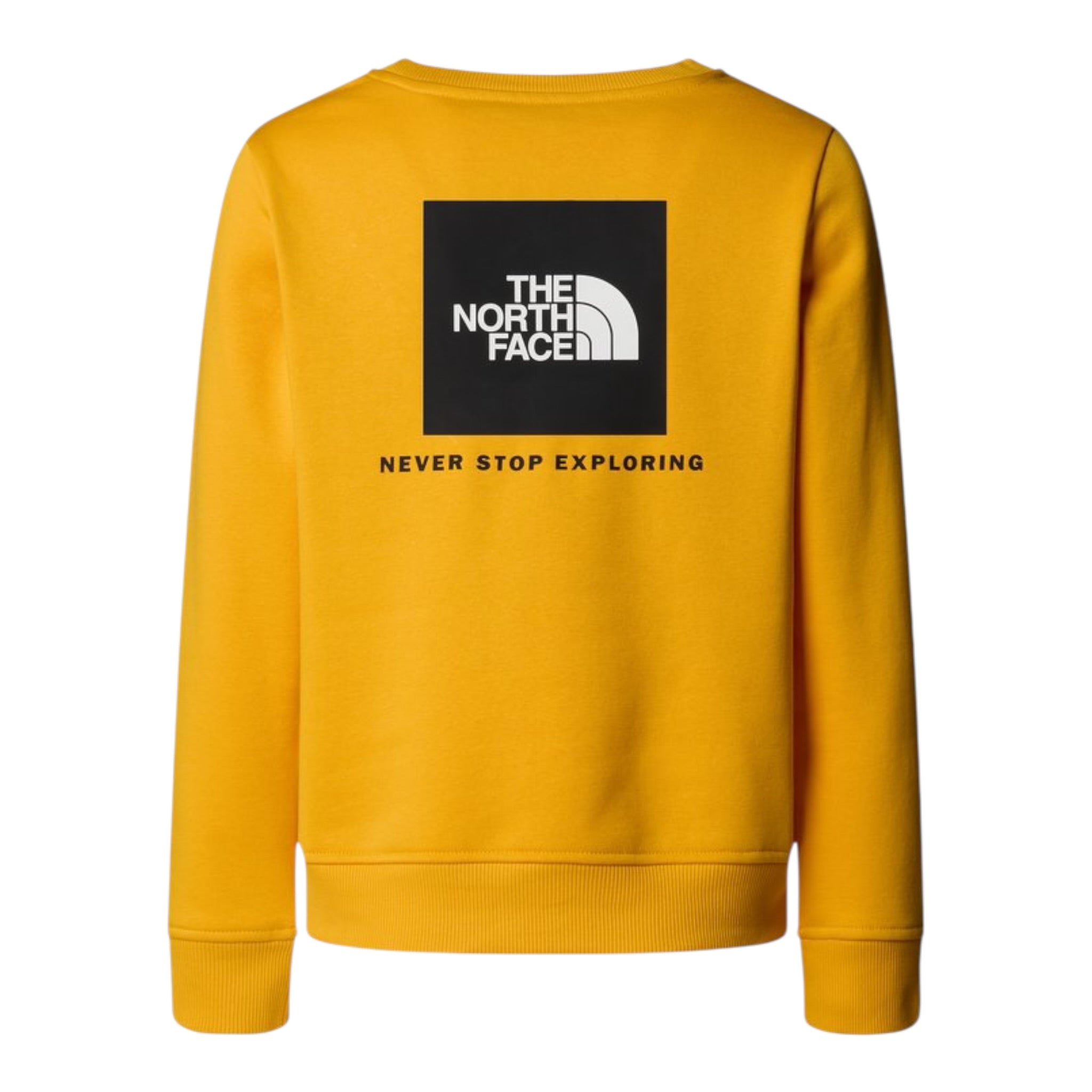 The North Face Felpa Chiusa Girocollo tinta unita con Logo Giallo per Bambino NF0A89H756P GIALLO THE NORTH FACE 