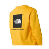 The North Face Felpa Chiusa Girocollo tinta unita con Logo Giallo per Bambino NF0A89H756P GIALLO THE NORTH FACE 