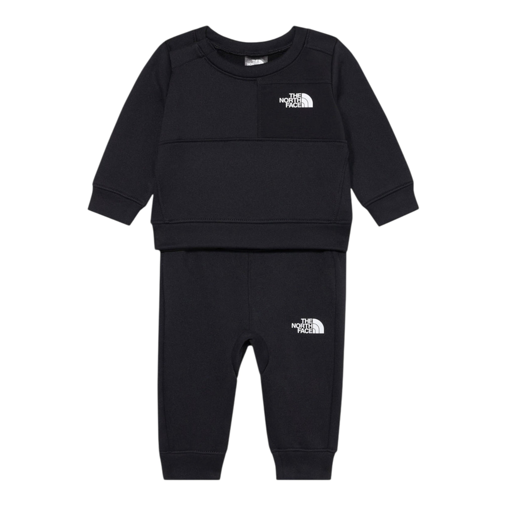 The North Face Completo 2Pz Felpa-Pantalone tinta unita Nero per Neonato NF0A8CV1JK2 NERO THE NORTH FACE 
