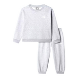 The North Face Completo 2Pz tinta unita Felpa-Pantalone Tuta Grigio per Neonato NF0A8EFMDYX GRIGIO THE NORTH FACE 