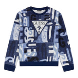 Guess Felpa tinta unita con Fantasia Blu per Neonato N5BQ05KAD74X BLU GUESS 