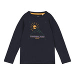 Timberland Shirt tinta unita con Stampa Blu per Bambino T25U30 BLU TIMBERLAND 