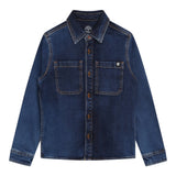 Timberland Camicia In Denim tinta unita Blu per Bambino T25U46 BLU TIMBERLAND 