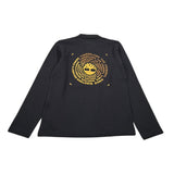 Timberland Polo tinta unita con Stampa Nero per Bambino T25U48 NERO TIMBERLAND 