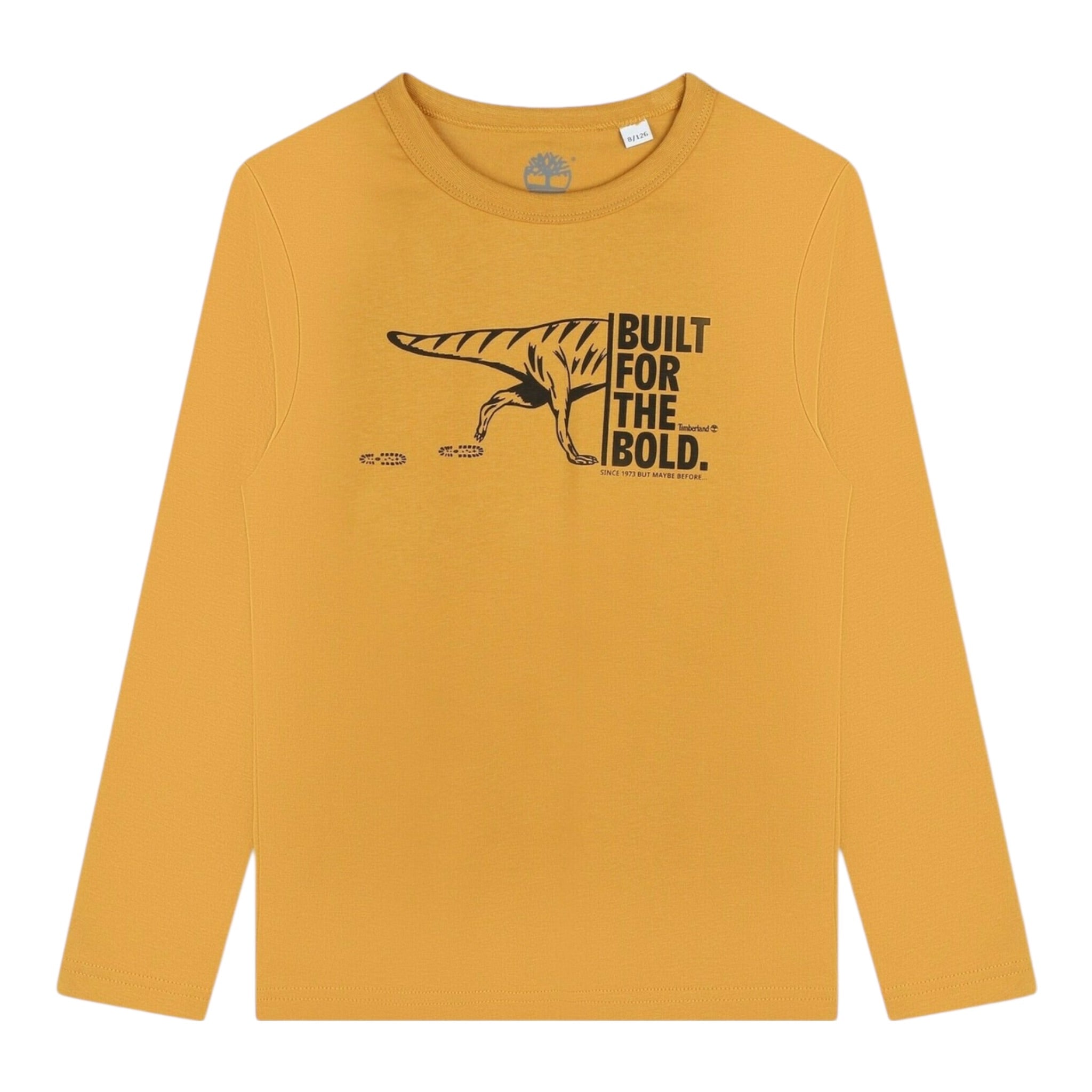 Timberland Shirt tinta unita con Stampa Senape per Bambino T60301 SENAPE TIMBERLAND 