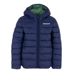 Timberland Giubbino tinta unita con Cappuccio Blu per Bambino T60377 BLU TIMBERLAND 