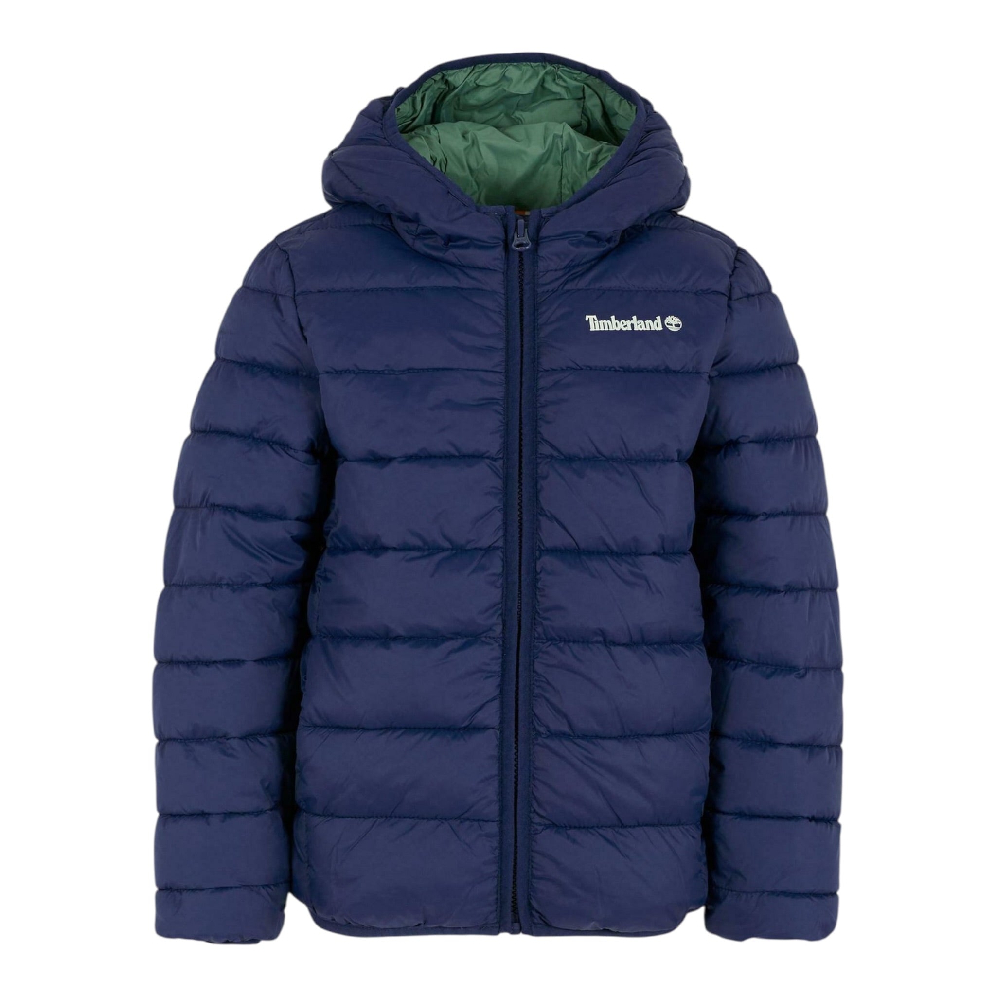Timberland Giubbino tinta unita con Cappuccio Blu per Bambino T60377 BLU TIMBERLAND 