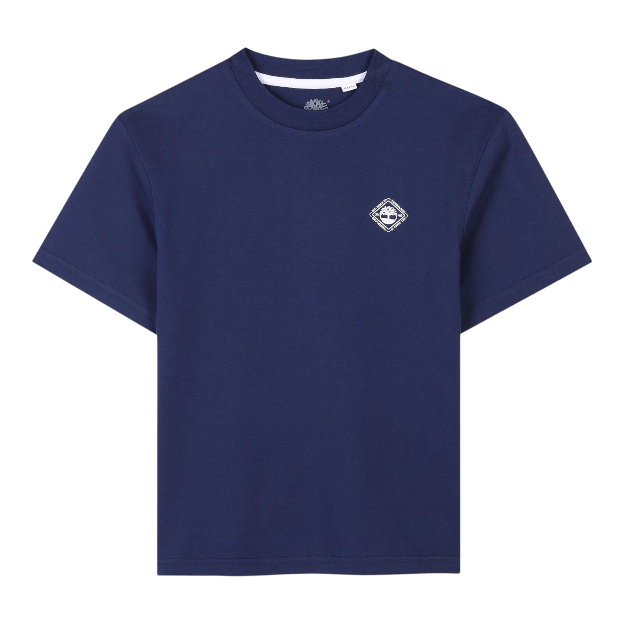 Timberland T-Shirt tinta unita con Stampa Blu per Bambino T60424 BLU TIMBERLAND 
