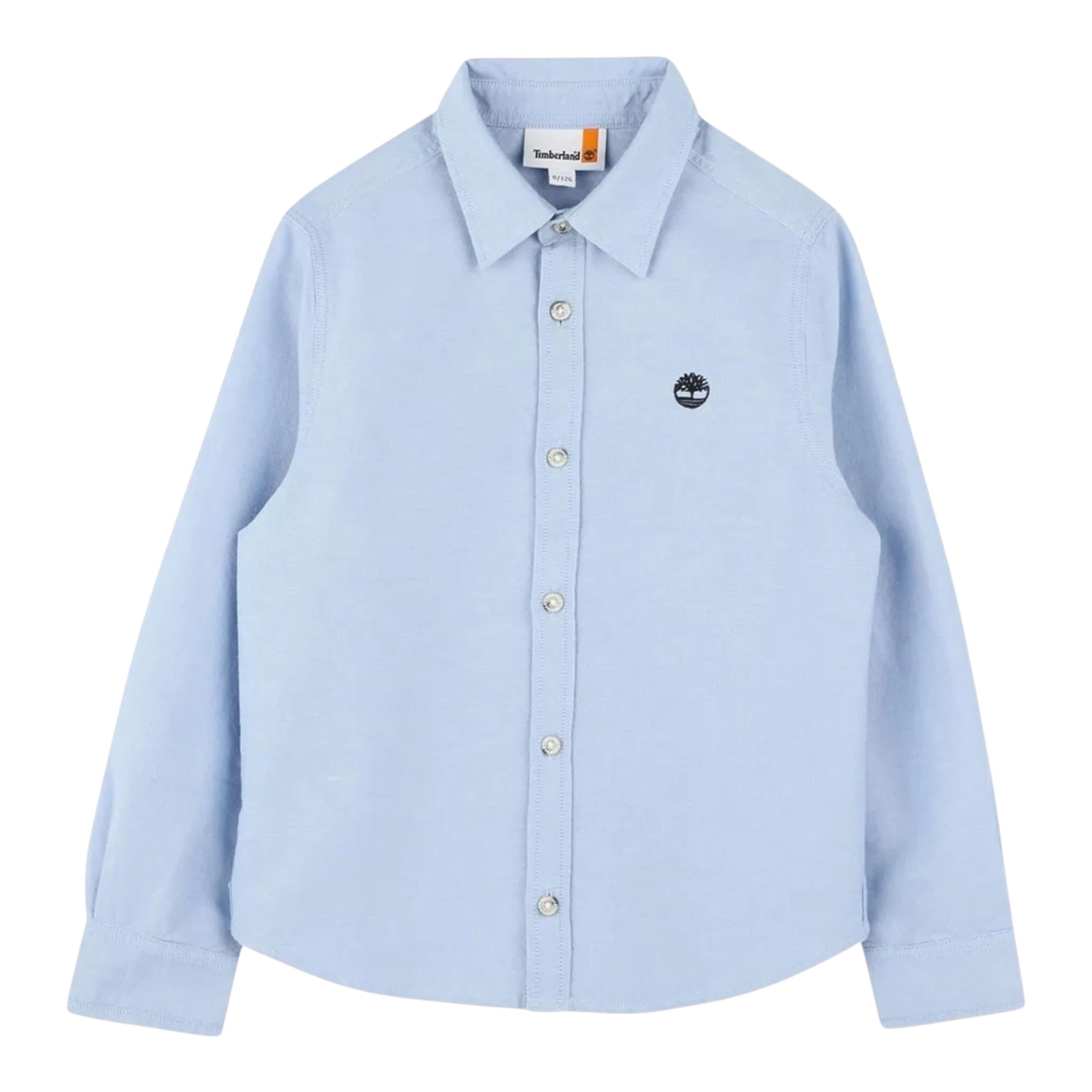 Timberland Camicia tinta unita con Logo Azzurro per Bambino T60519 AZZURRO TIMBERLAND 
